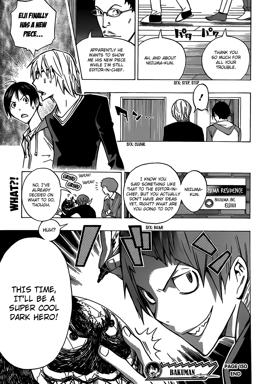 Bakuman Chapter 150 page 20 - Chapter 150: Selfishness and Favored