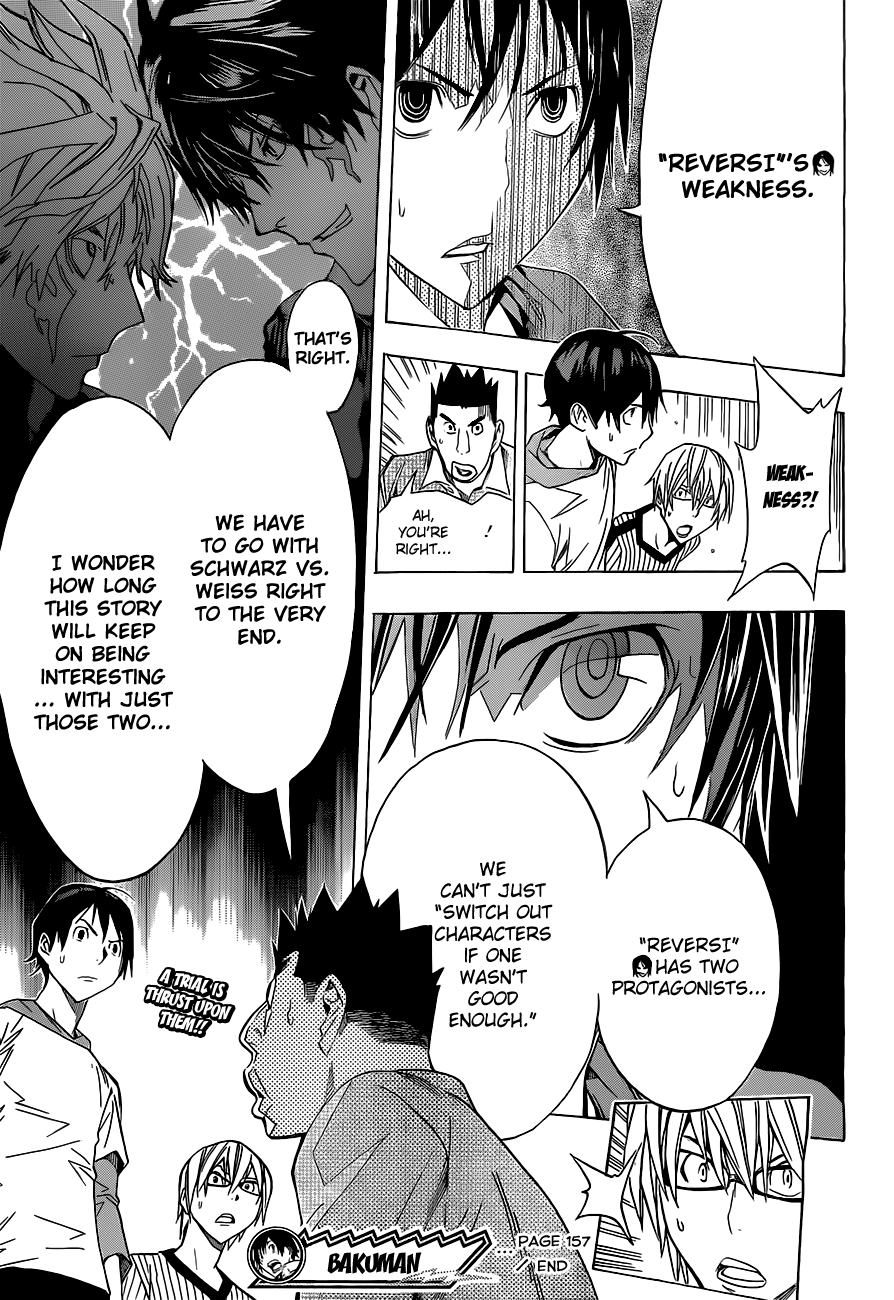 Bakuman Chapter 157 page 20 - Chapter 157: Antagonists and Switching