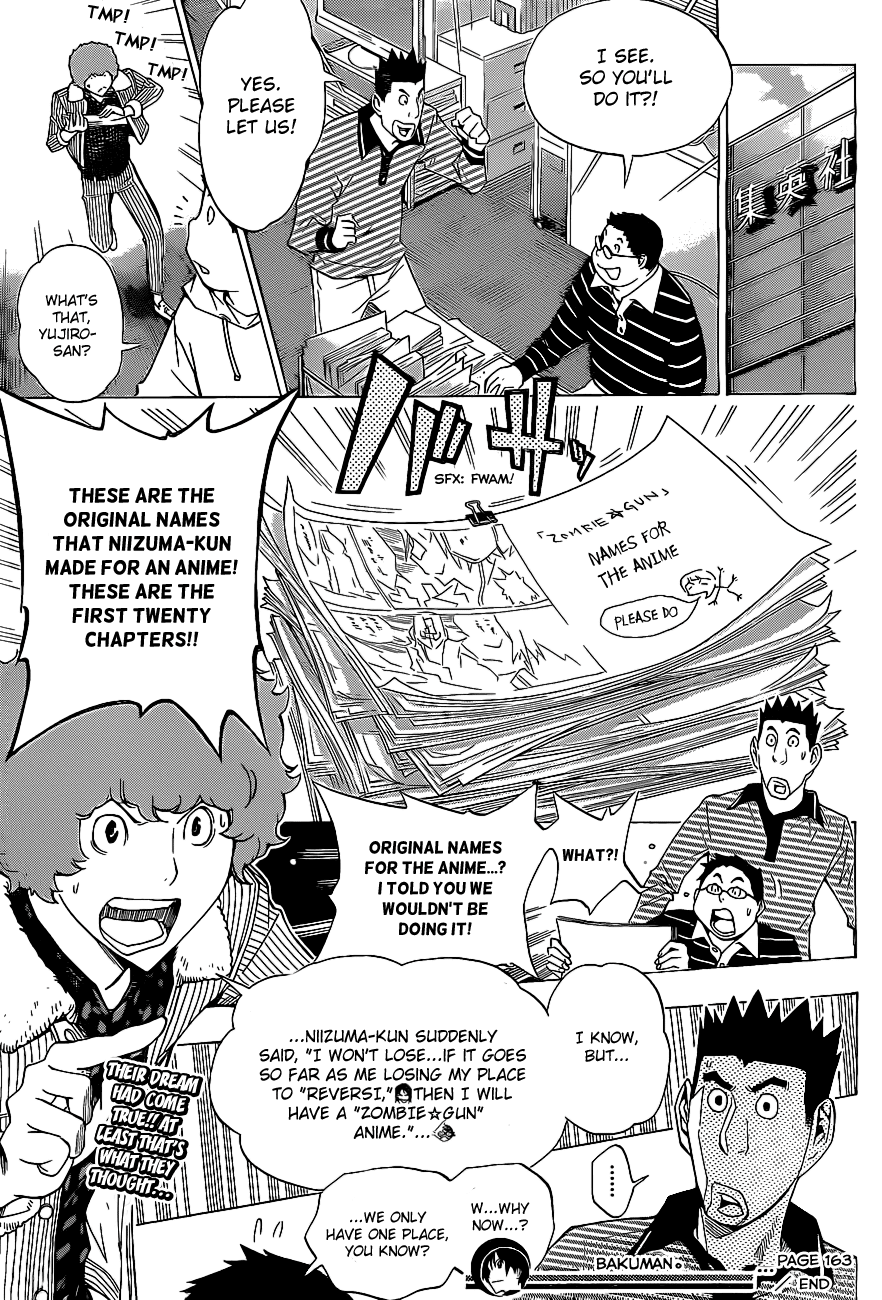 Bakuman Chapter 163 page 20 - Chapter 163: Confirmation and Consent