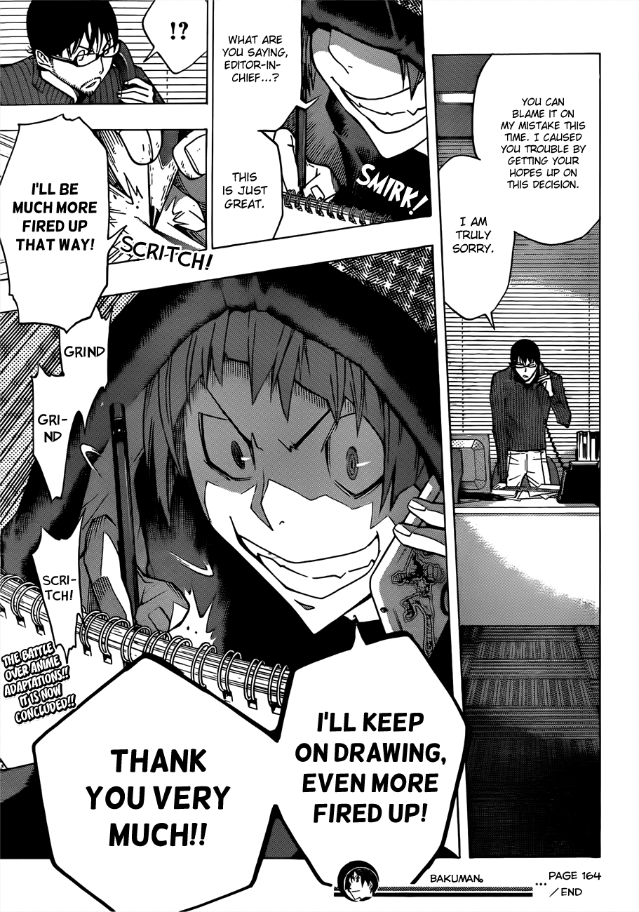 Bakuman Chapter 164 page 21 - Chapter 164: Decision and Delight