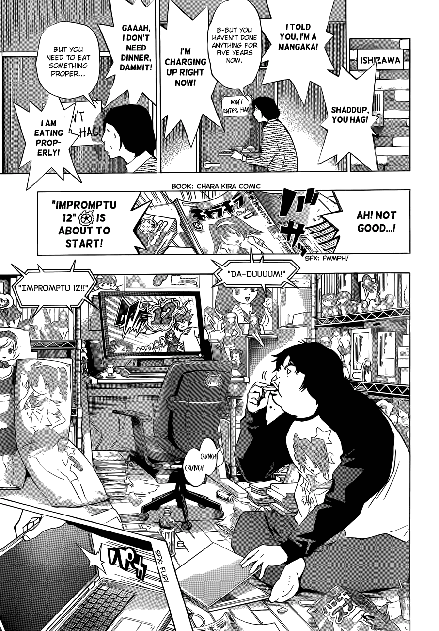 Bakuman Chapter 165 page 19 - Chapter 165: Practicing and Charging Up