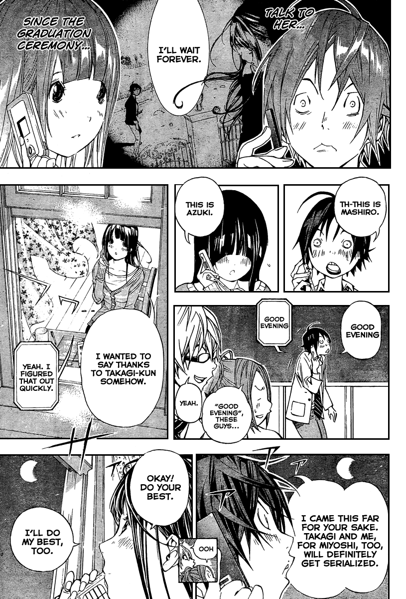 Bakuman Chapter 32 page 12 - Chapter 32: Phonecall and the Night Before