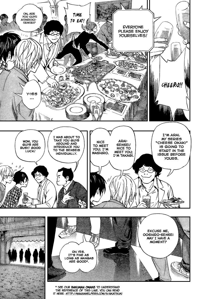 Bakuman Chapter 37 page 10 - Chapter 37: Board Members and Birds