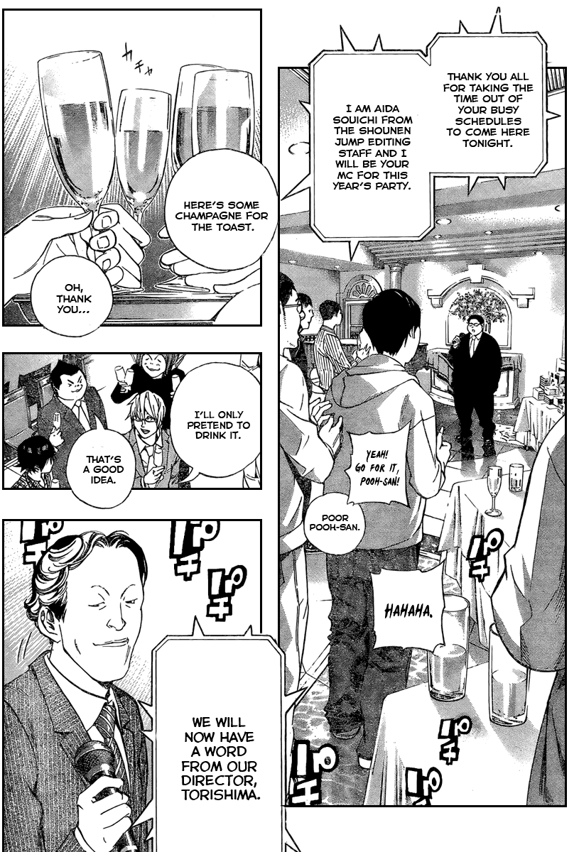 Bakuman Chapter 37 page 8 - Chapter 37: Board Members and Birds