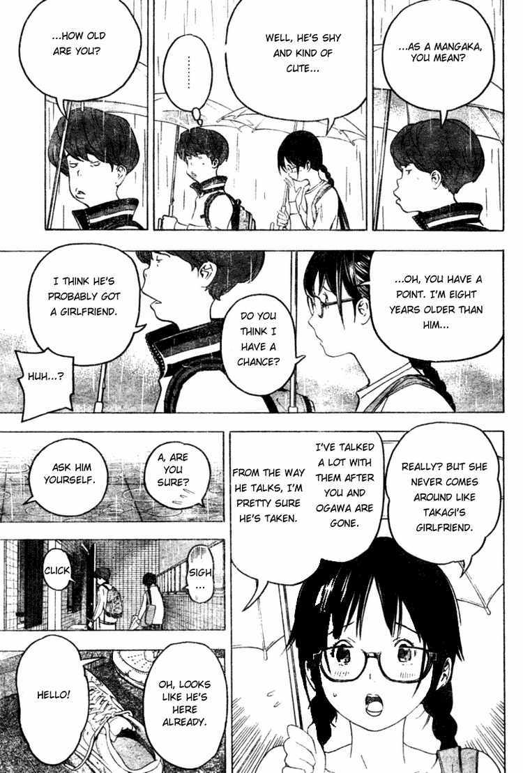 Bakuman Chapter 44 page 13 - Chapter 44: Returning Favors and Turning Things Inside Out