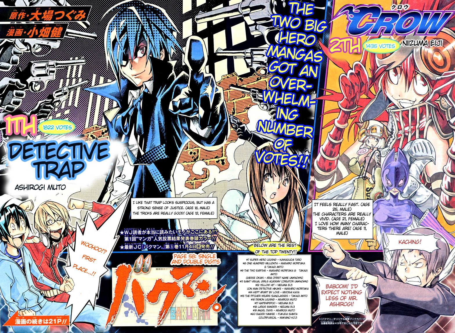 Bakuman Chapter 58 page 2 - Chapter 58: Single and Double Digits