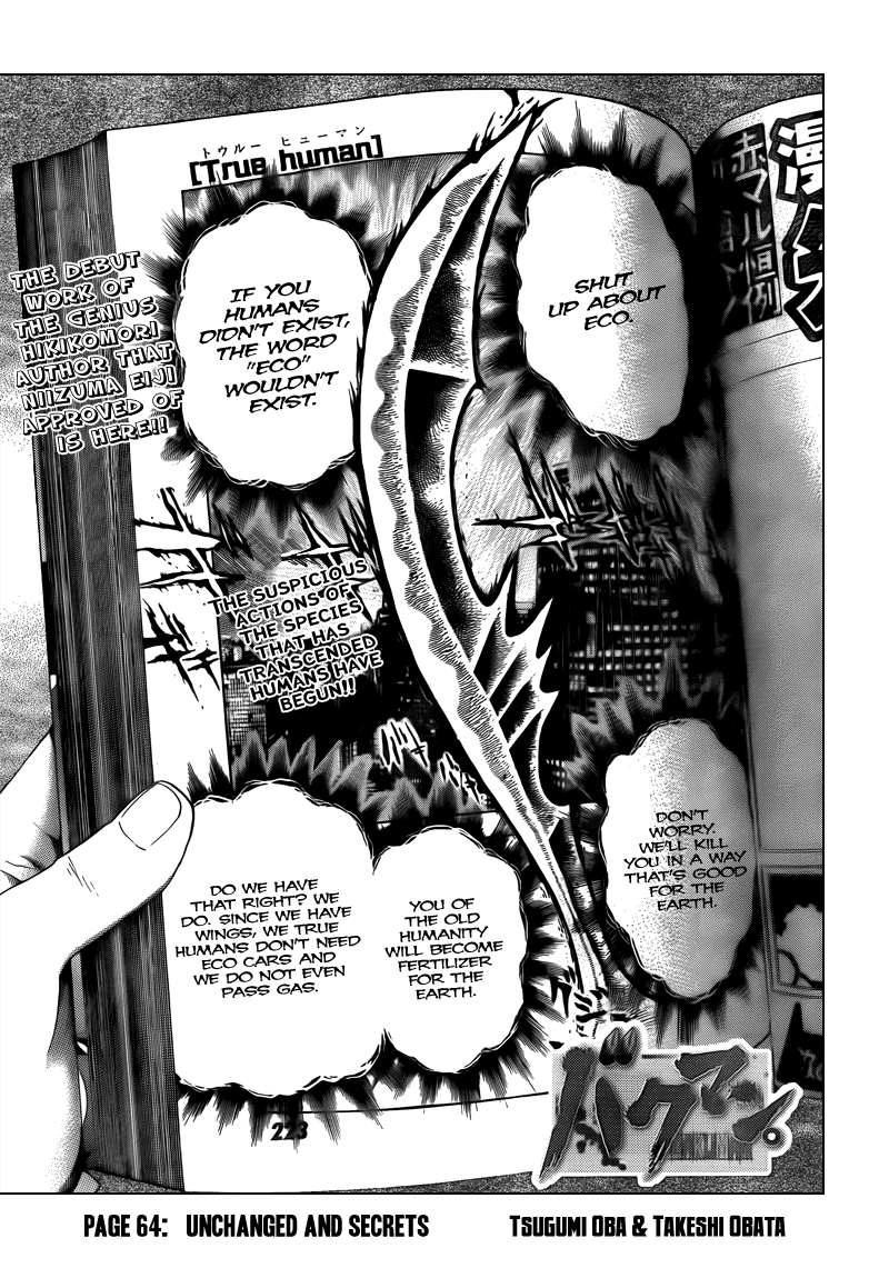 Bakuman Chapter 64 page 1 - Chapter 64: Truth and Secrets