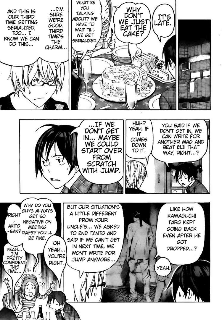 Bakuman Chapter 87 page 3 - Chapter 87: Cake and Formidable Enemies