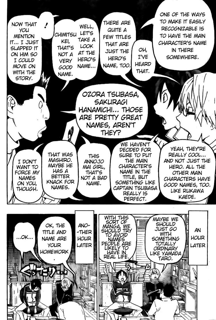 Bakuman Chapter 89 page 12 - Chapter 89: Title and Character Design
