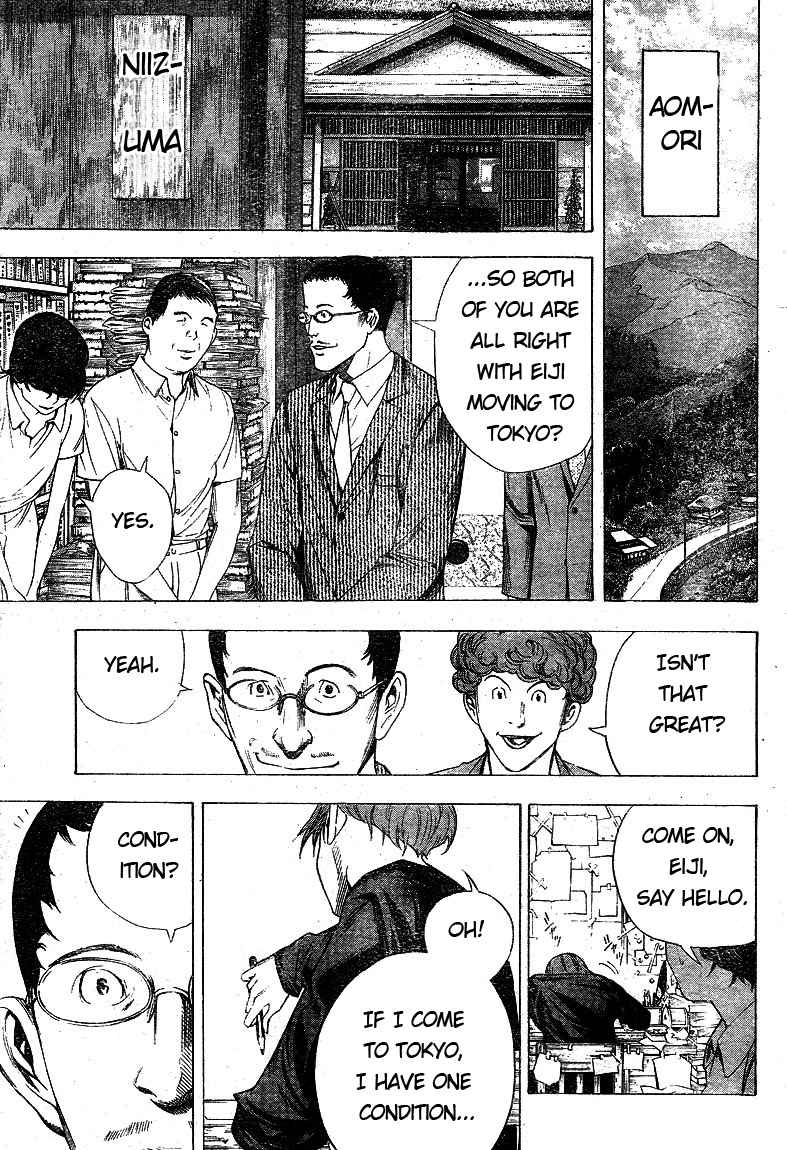 Bakuman Chapter 9 page 17 - Chapter 9: Conditions and Moving to Tokyo