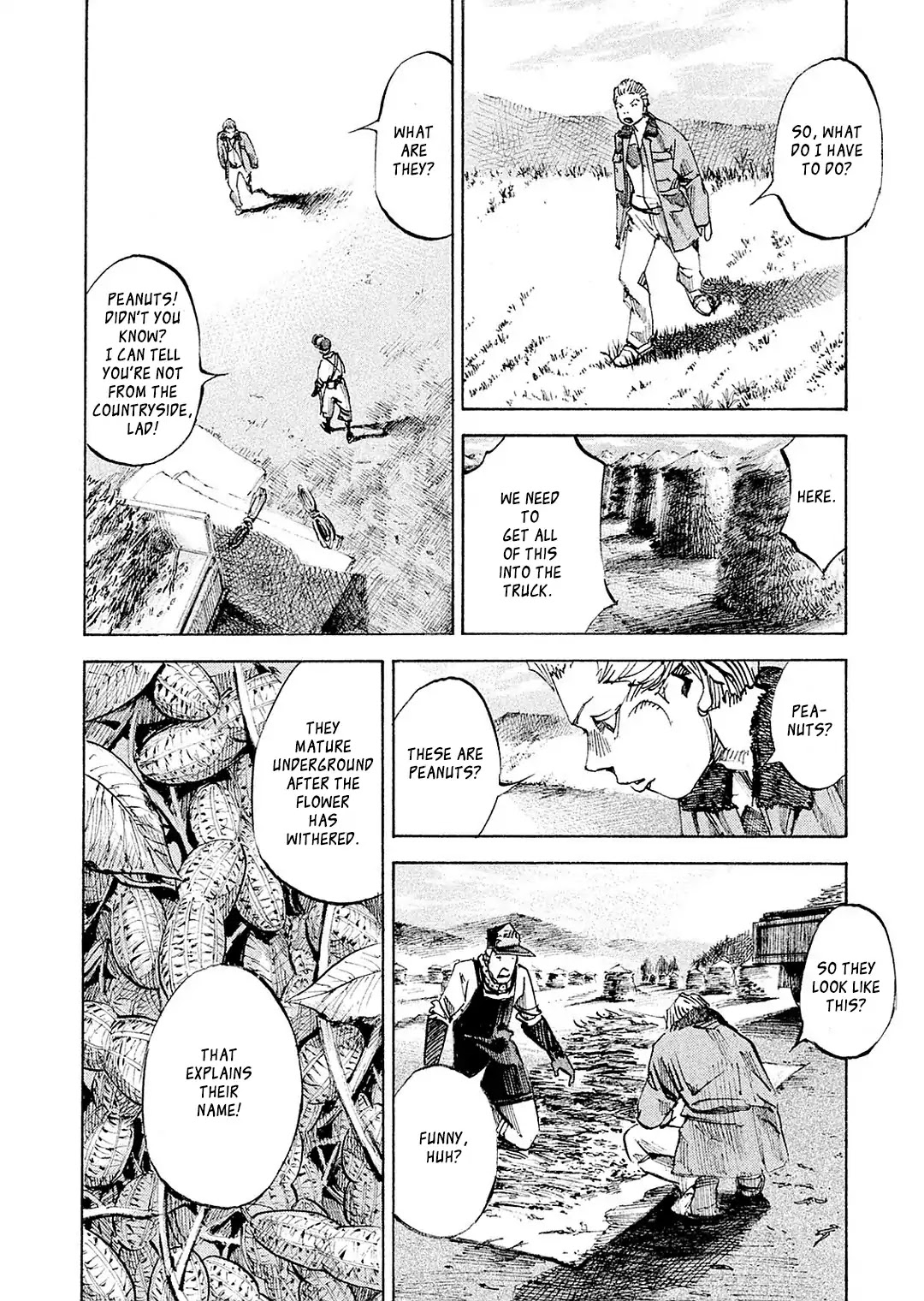 Bakuon Rettou Chapter 105 page 7 - Chapter 105: Work In A Field Of Peanuts [END]