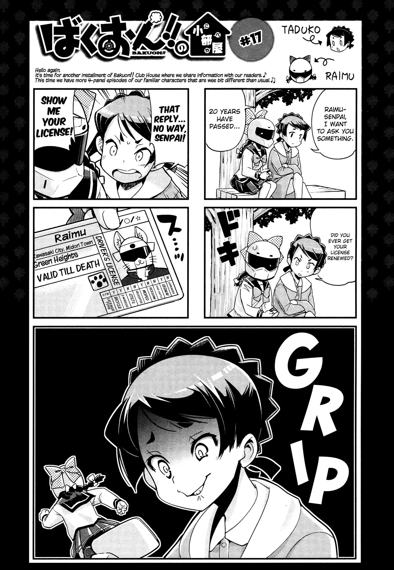 Bakuon!! Chapter 20 page 21 - Chapter 20: Preparations!!
