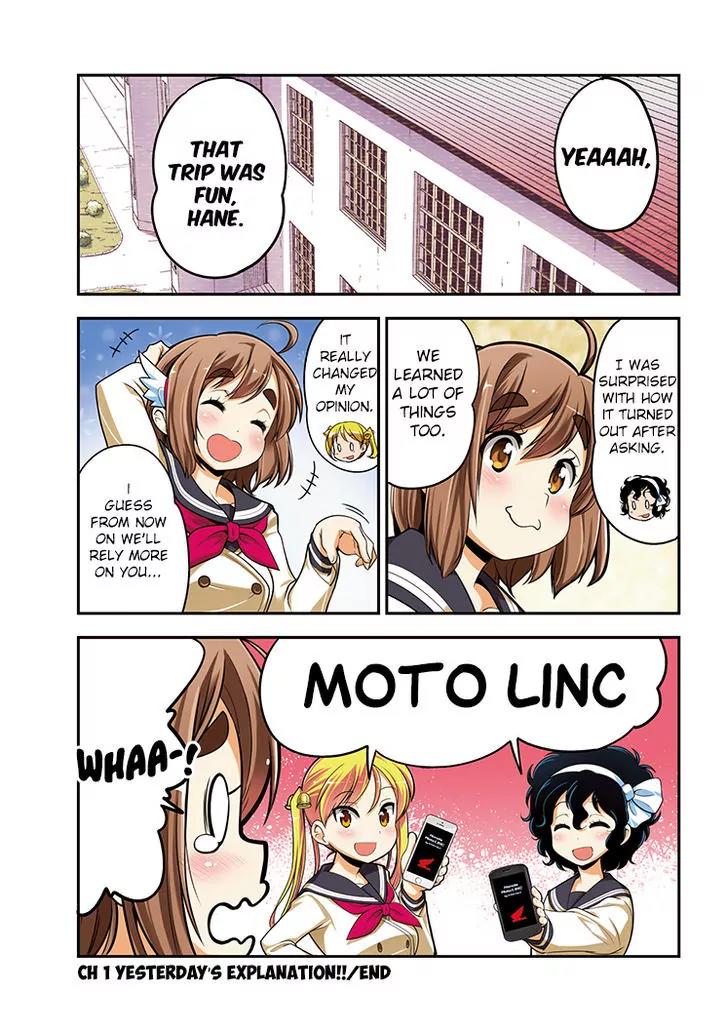 Bakuon!! Chapter 30.2 page 11 - Chapter 30.2: MotoLINC Ch 1: Yesterday's Explanation!!