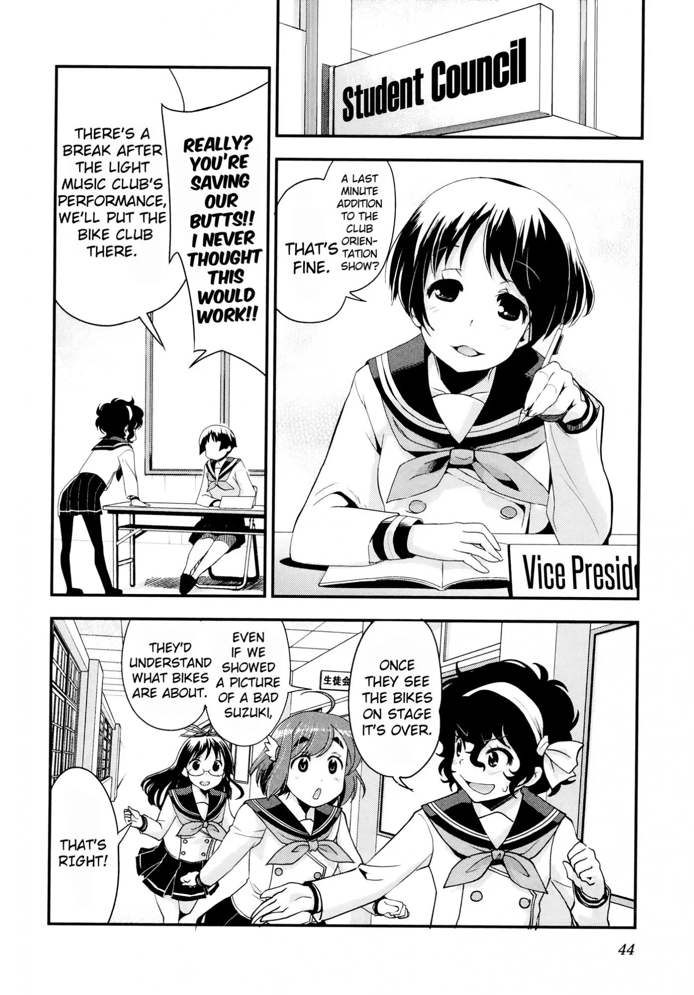 Bakuon!! Chapter 32 page 12 - Chapter 32: Freshmen!!