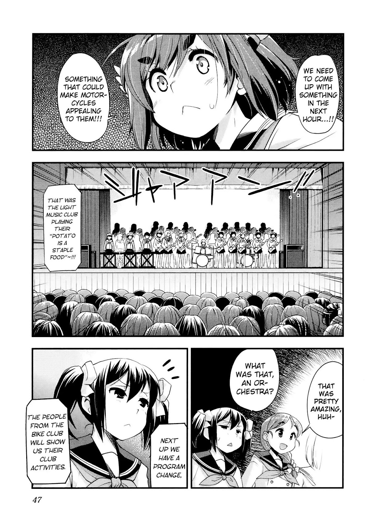 Bakuon!! Chapter 32 page 15 - Chapter 32: Freshmen!!