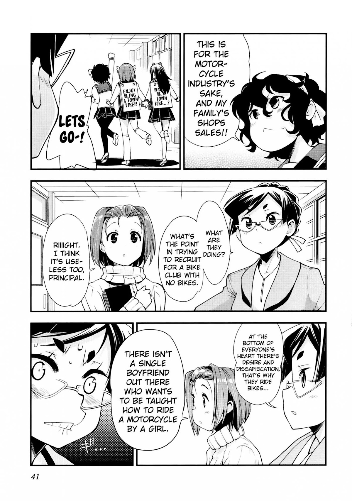 Bakuon!! Chapter 32 page 9 - Chapter 32: Freshmen!!