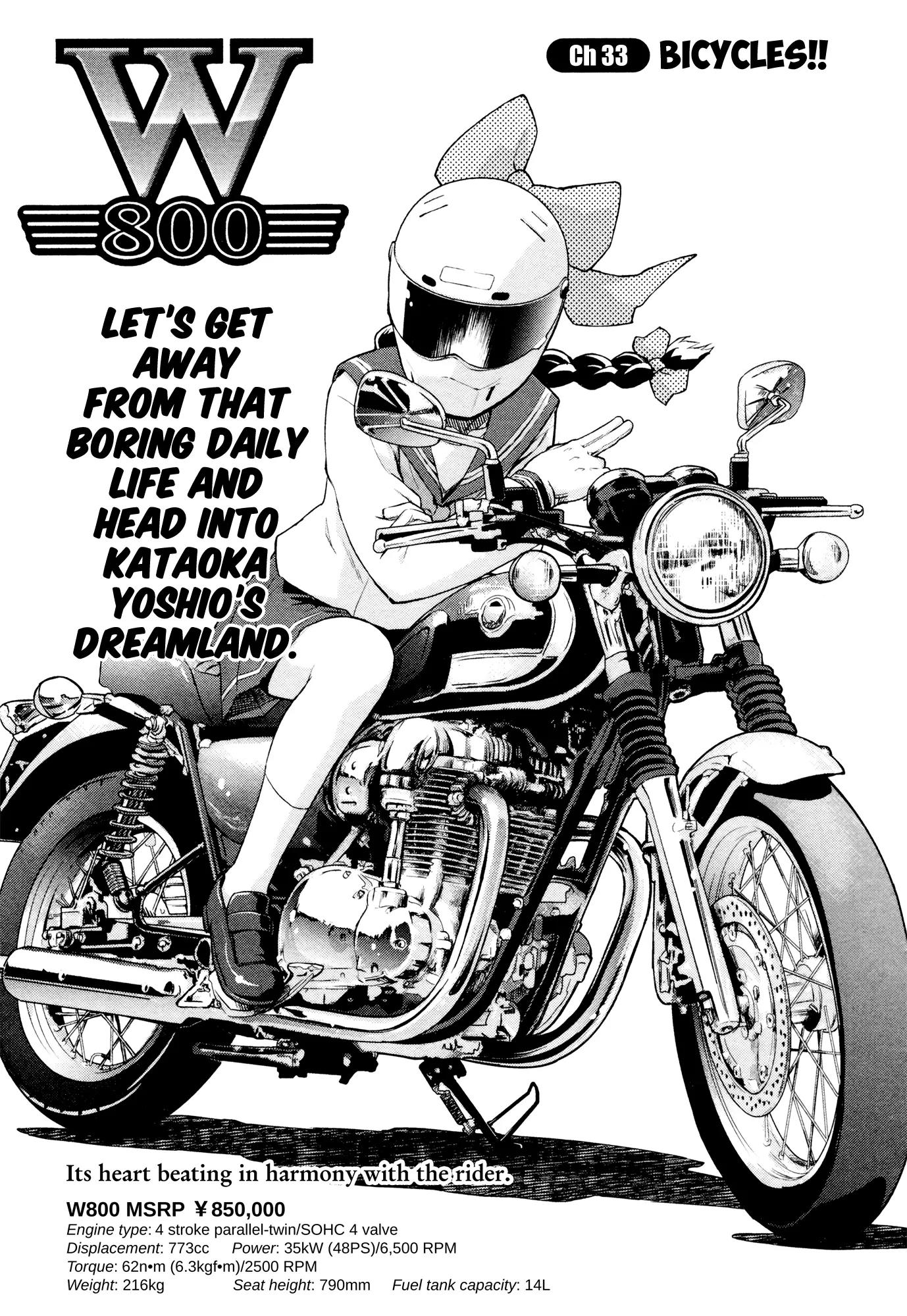 Bakuon!! Chapter 33 page 1 - Chapter 33: Bicycles!!