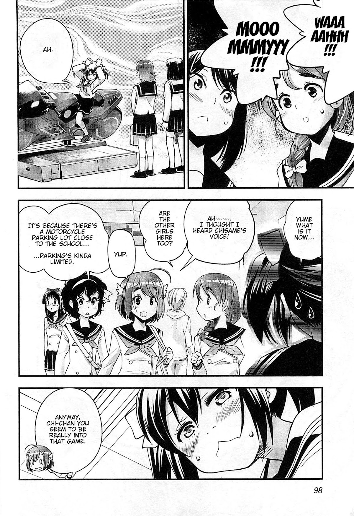 Bakuon!! Chapter 34 page 13 - Chapter 34: Hang On!!