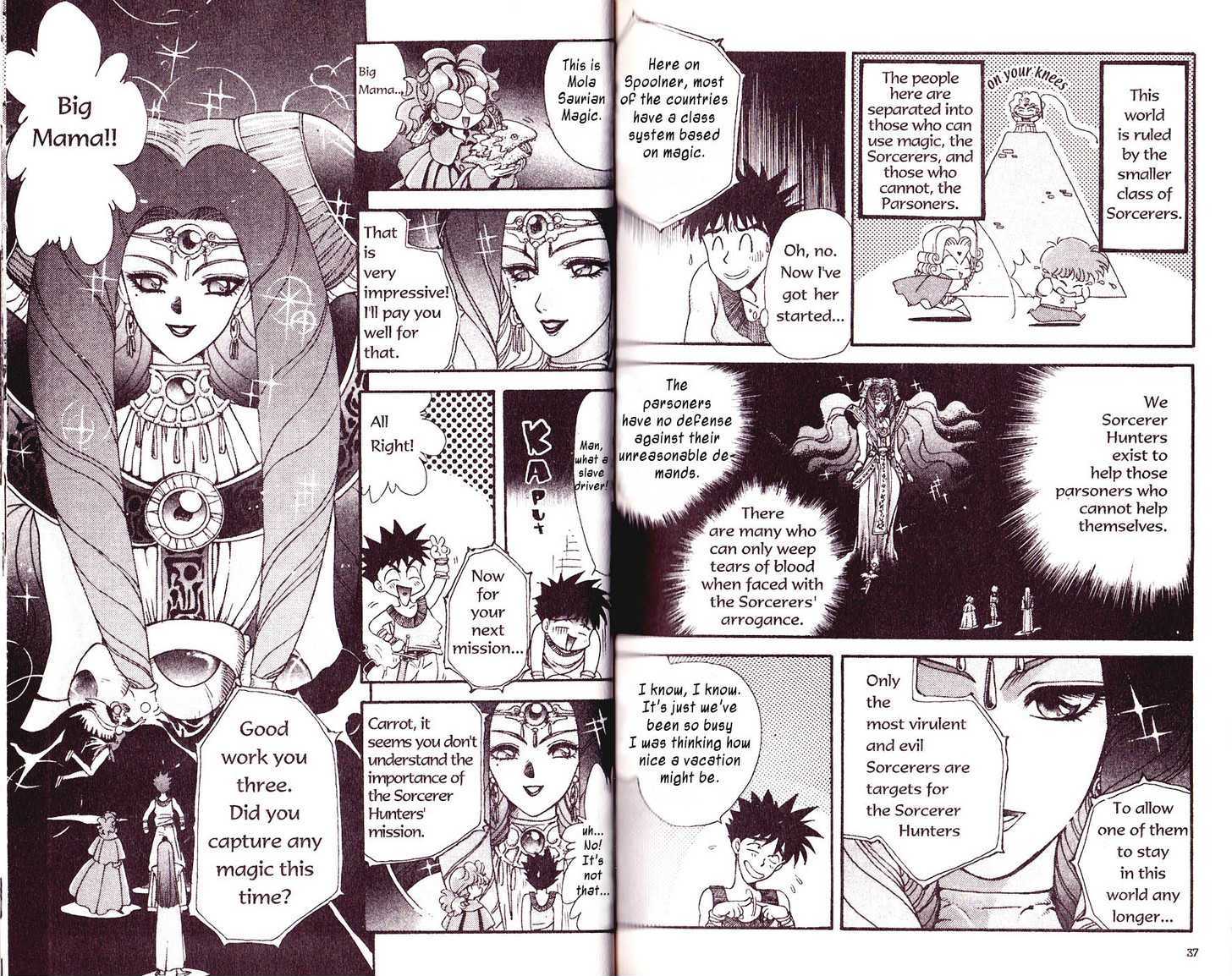 Bakuretsu Hunters Chapter 2 page 2 - Chapter 2 : The Magic Flower Road