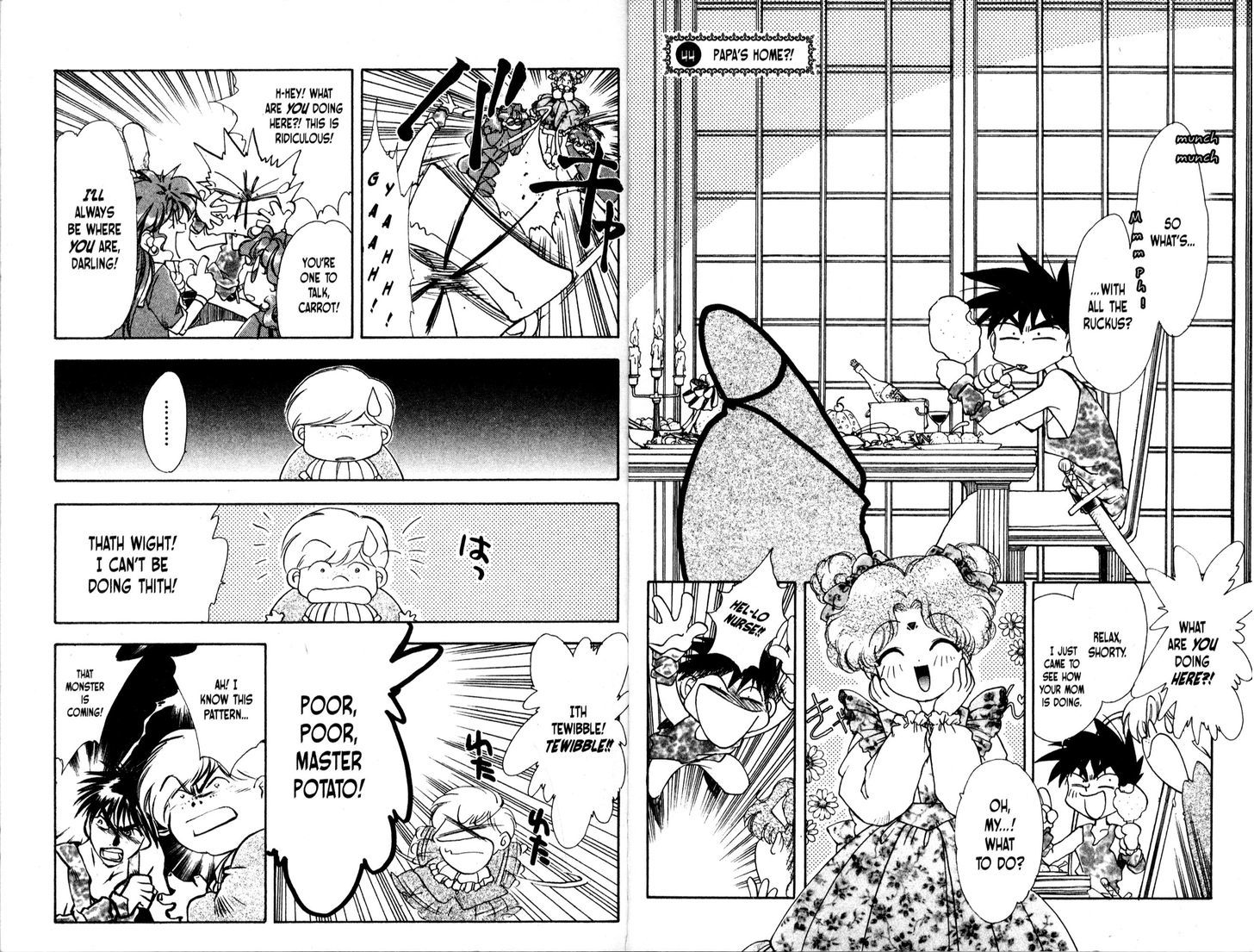 Bakuretsu Hunters Chapter 44 page 10 - Chapter 44 : Papa's Home?!