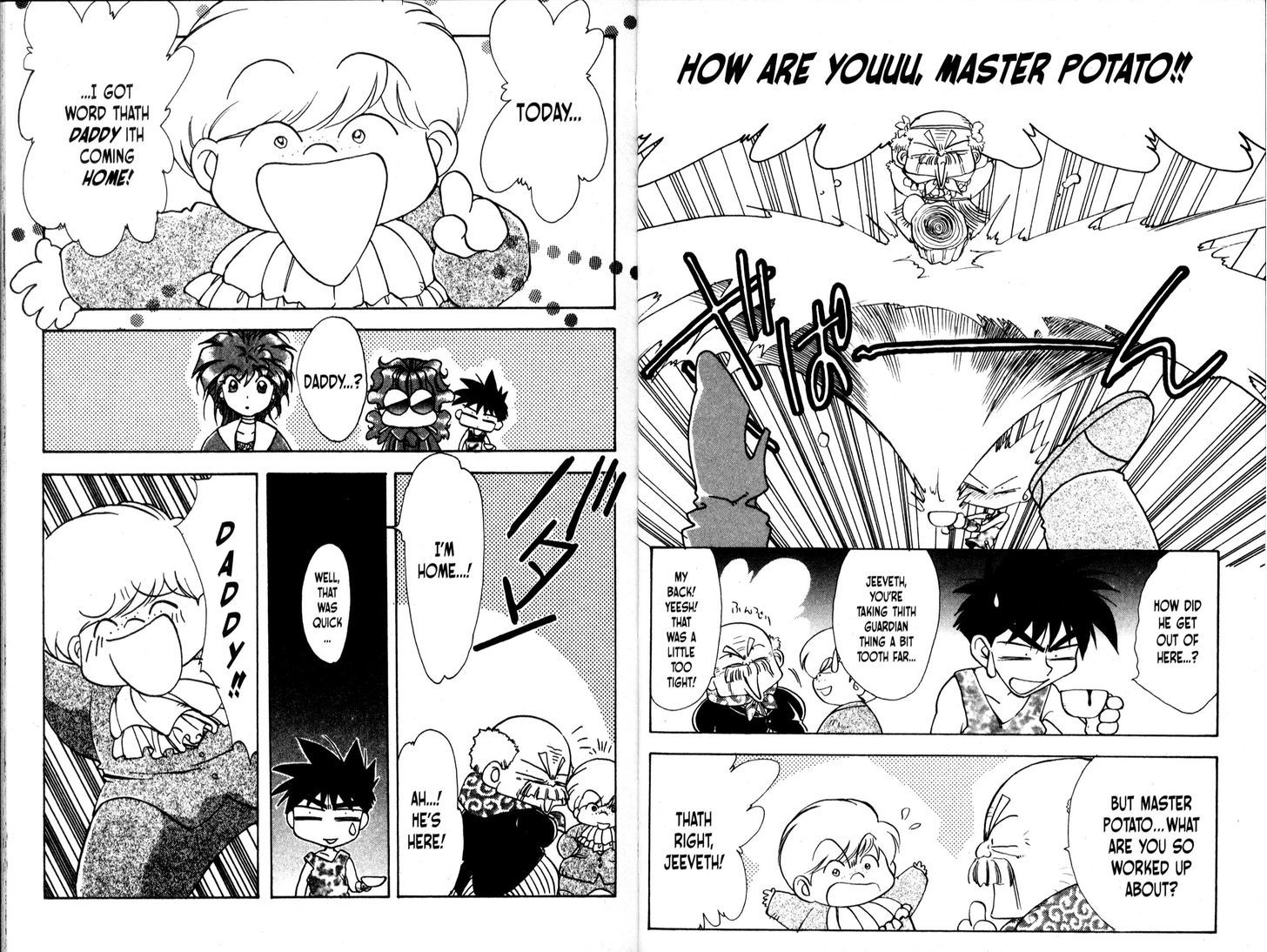 Bakuretsu Hunters Chapter 44 page 11 - Chapter 44 : Papa's Home?!