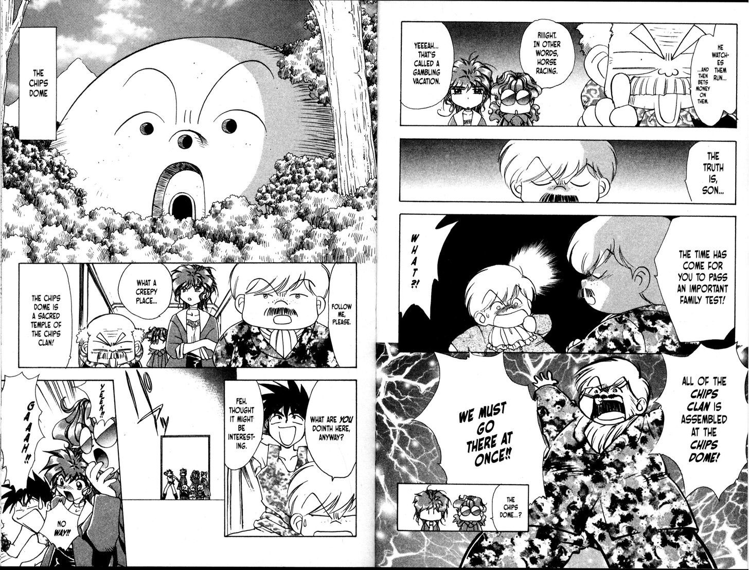Bakuretsu Hunters Chapter 44 page 14 - Chapter 44 : Papa's Home?!