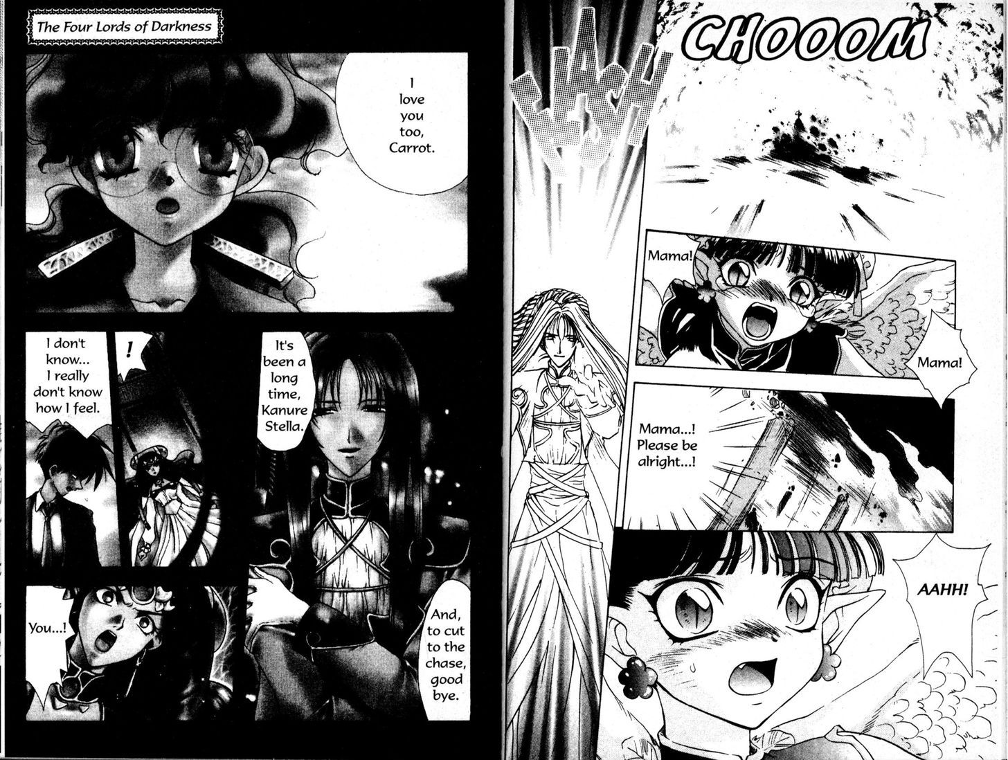 Bakuretsu Hunters Chapter 59 page 1 - Chapter 59 : The Four Lords of Darkness