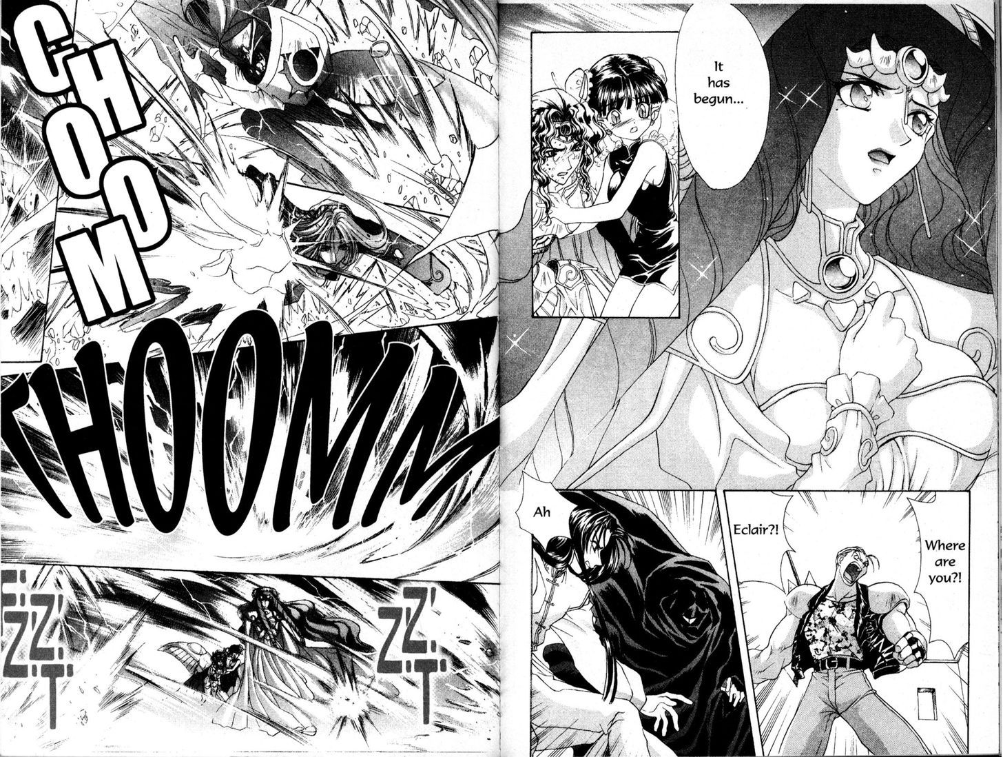 Bakuretsu Hunters Chapter 59 page 14 - Chapter 59 : The Four Lords of Darkness