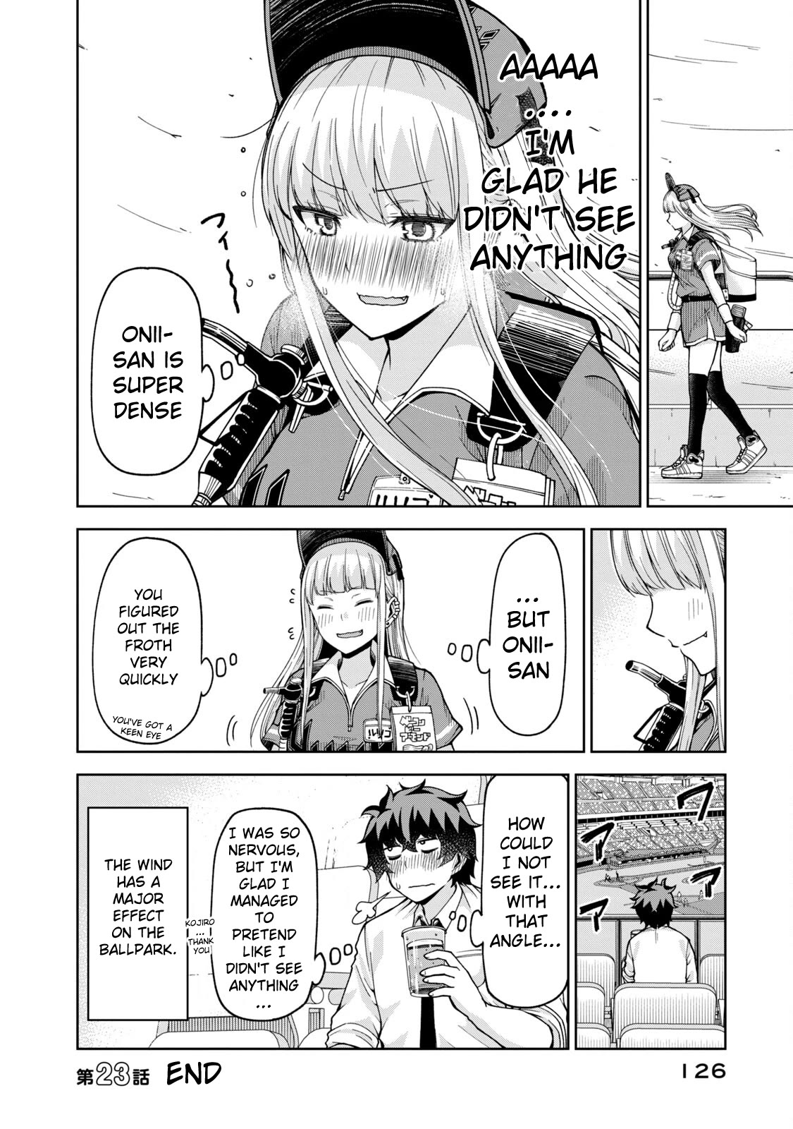 Ballpark de Tsukamaete! Chapter 23 page 12 - Chapter 23: It’s all because of the wind