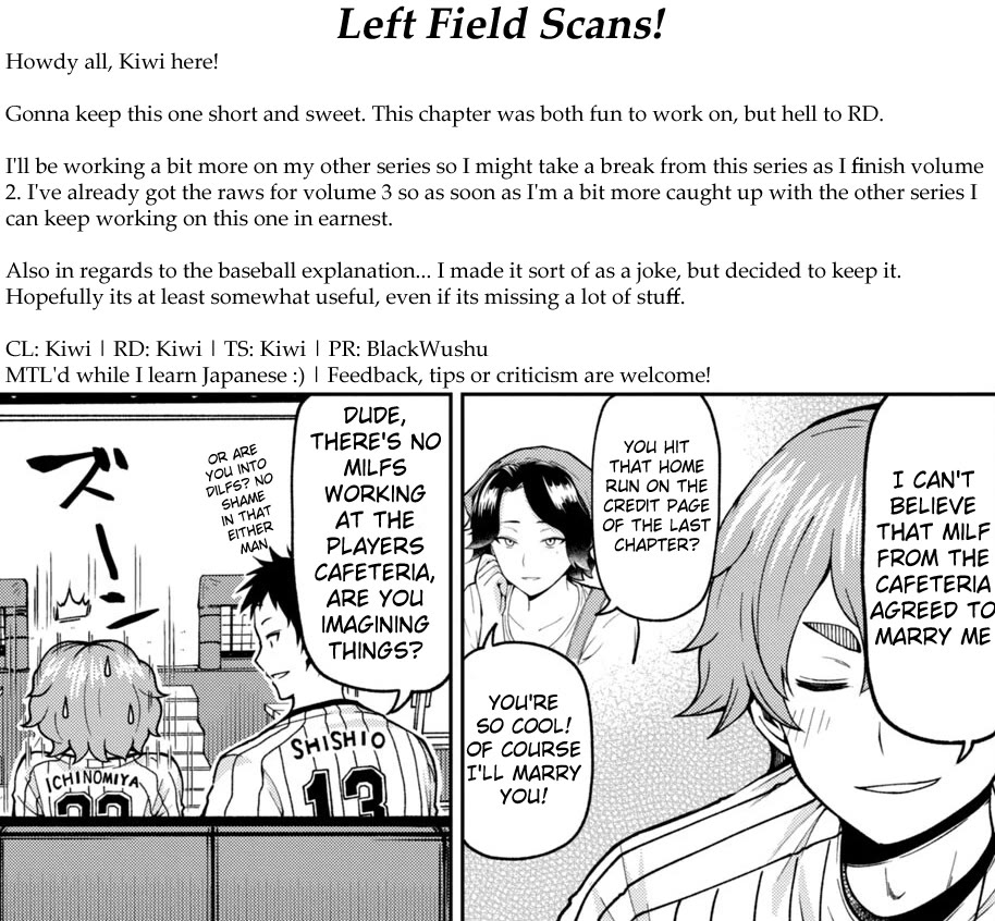 Ballpark de Tsukamaete! Chapter 23 page 14 - Chapter 23: It’s all because of the wind