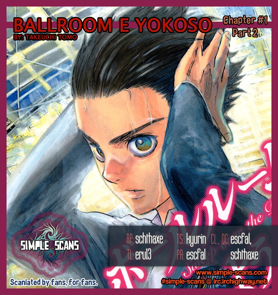 Ballroom e Youkoso Chapter 1.2 page 1 - Chapter 1.2: Welcome to Ogasawara Dance Studio (Part 2)