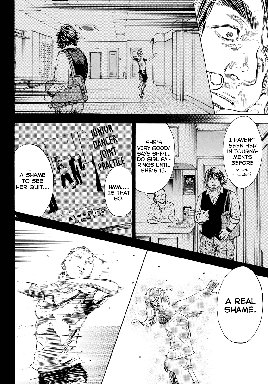 Ballroom e Youkoso Chapter 47 page 16 - Chapter 47: Rodeo Show v.1