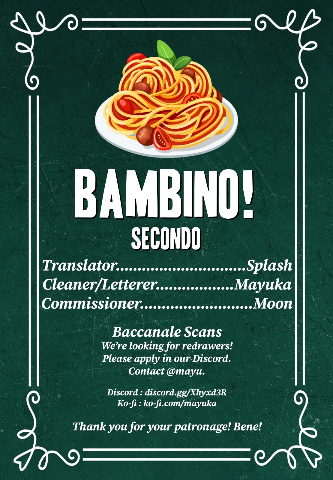 Bambino! Secondo Chapter 59 page 1 - Chapter 59: Declaration