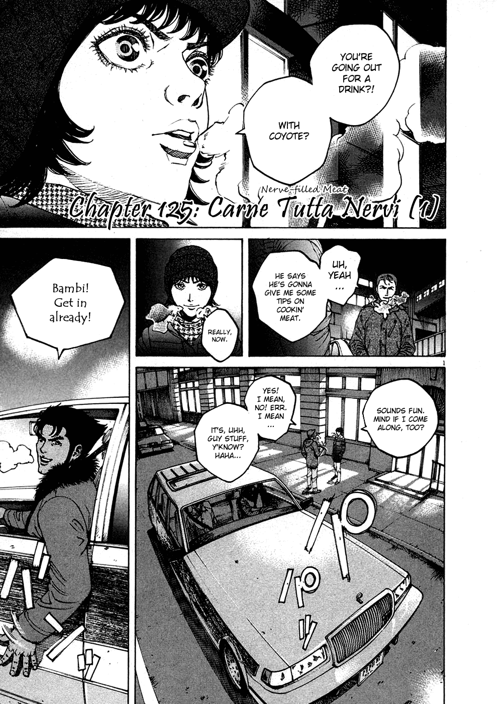 Bambino! Chapter 125.2 page 1 - Chapter 125 v2 : Carne Tutta Nervi (1) (Nerve-filled Meat)