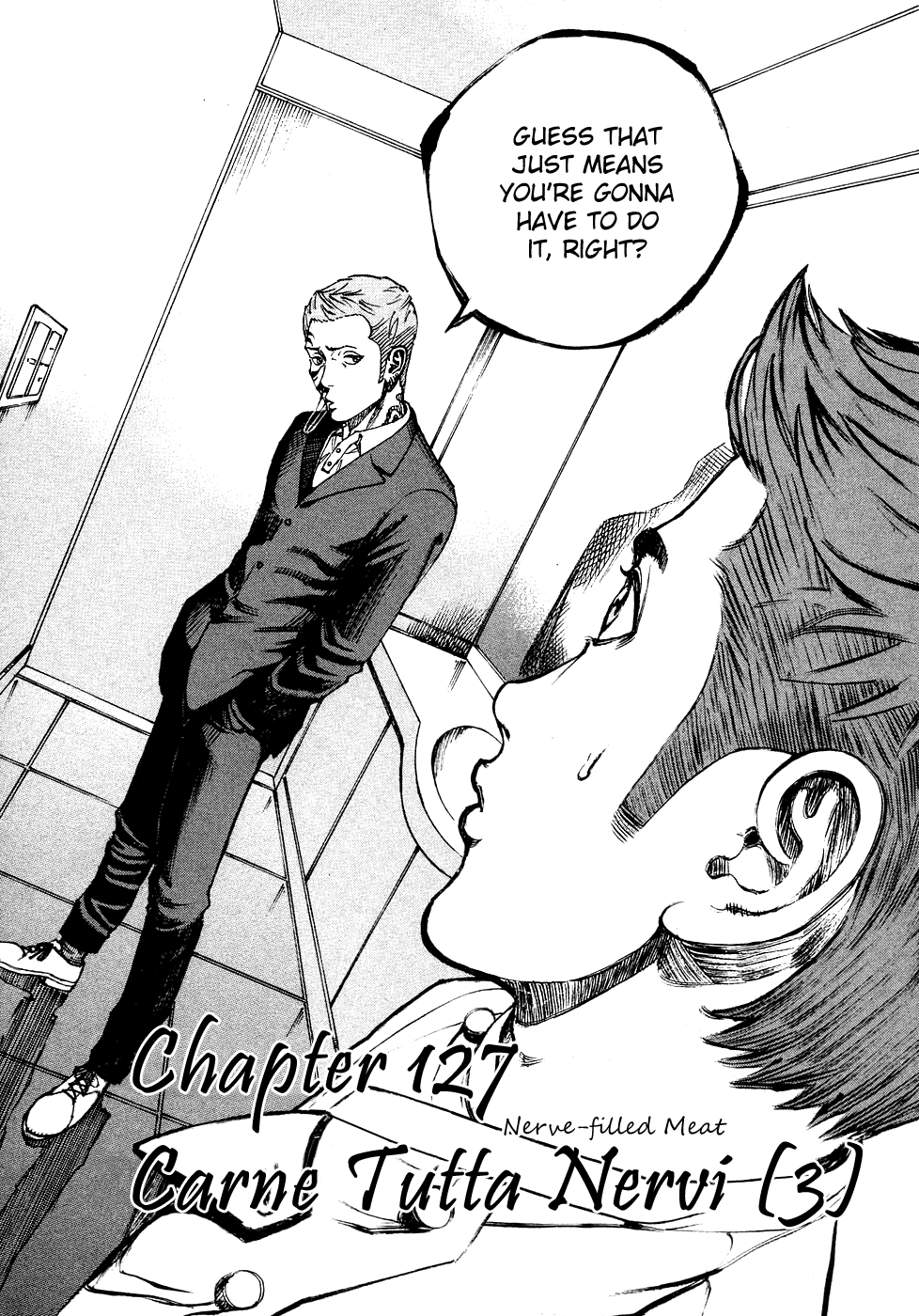 Bambino! Chapter 127.2 page 1 - Chapter 127 v2 : Carne Tutta Nervi (3) (Nerve-filled Meat)