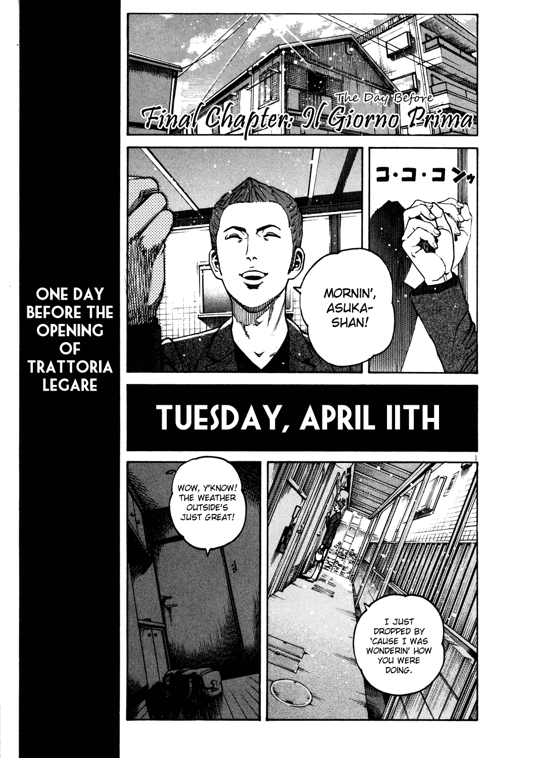 Bambino! Chapter 164.2 page 1 - Chapter 164 v2 : Il Giorno Prima (The Day Before) [End]
