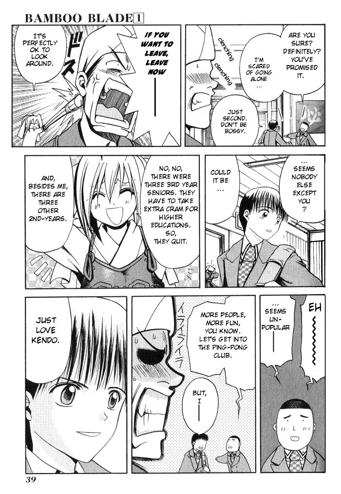 Bamboo Blade Chapter 2 page 10 - Chapter 2: New Club Members And The Ping - Pong Club