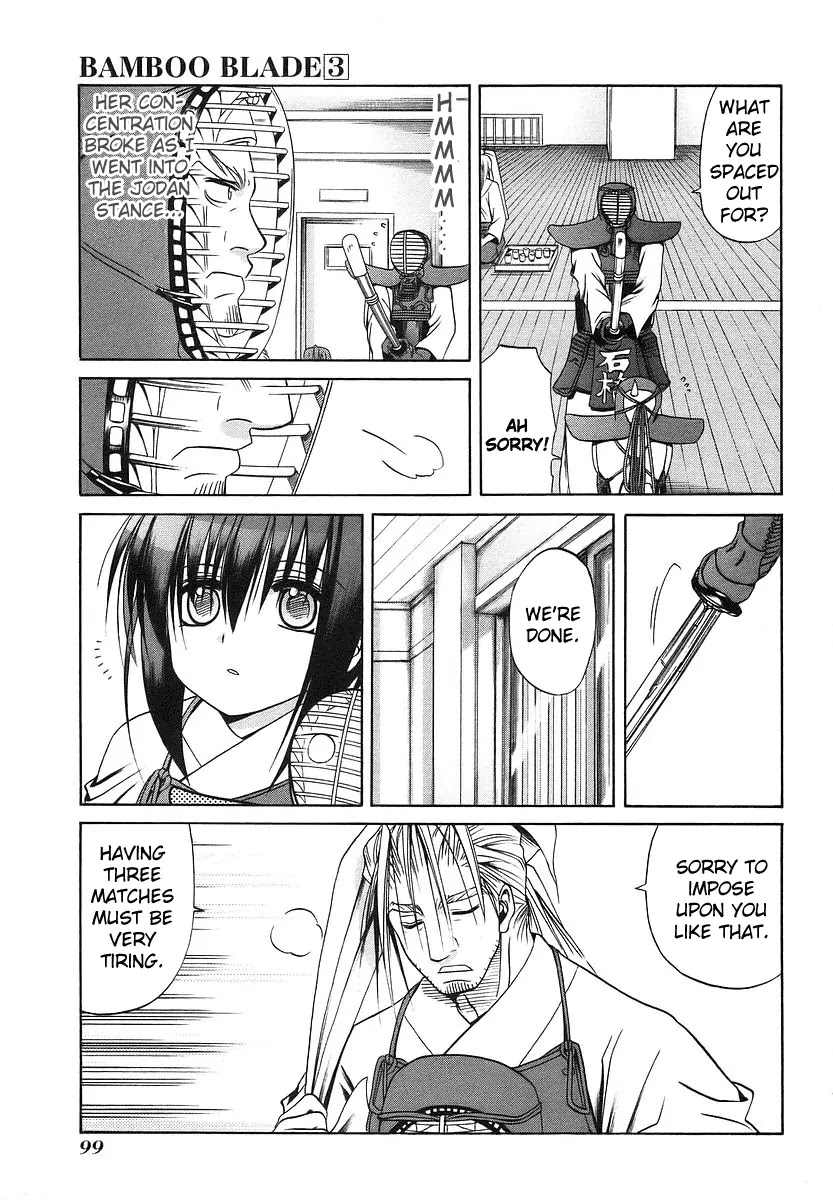 Bamboo Blade Chapter 25 page 10 - Chapter 25: Tamaki and the Rank of Fire