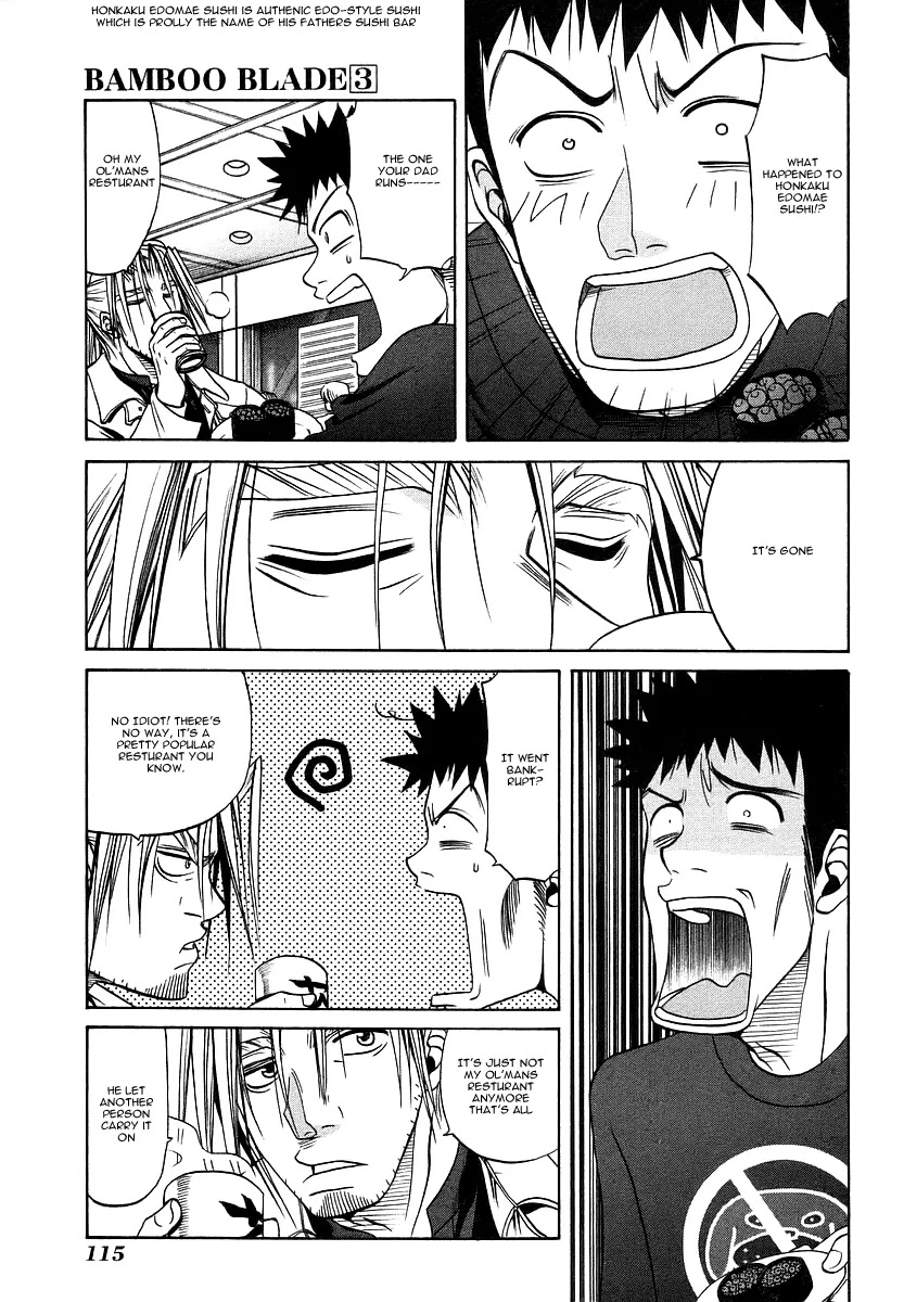 Bamboo Blade Chapter 26 page 4 - Chapter 26: Roasted Tuna and White Tuna