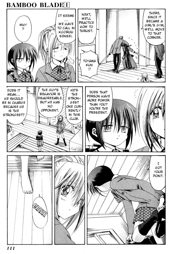 Bamboo Blade Chapter 5 page 15 - Chapter 5: Toyama And His Shoes