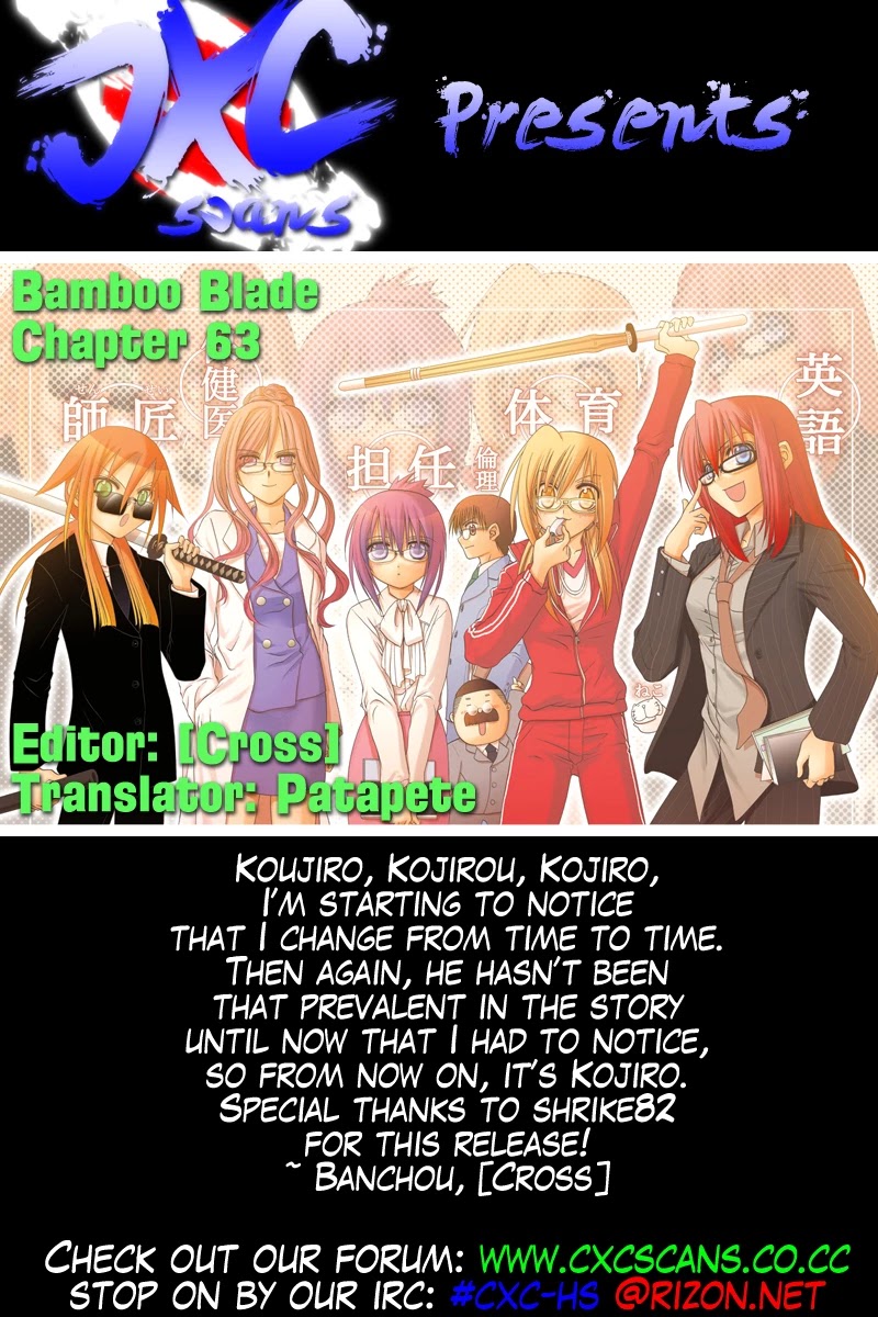 Bamboo Blade Chapter 63 page 28 - Chapter 63: Kojiro and the Not-So-Usual Morning