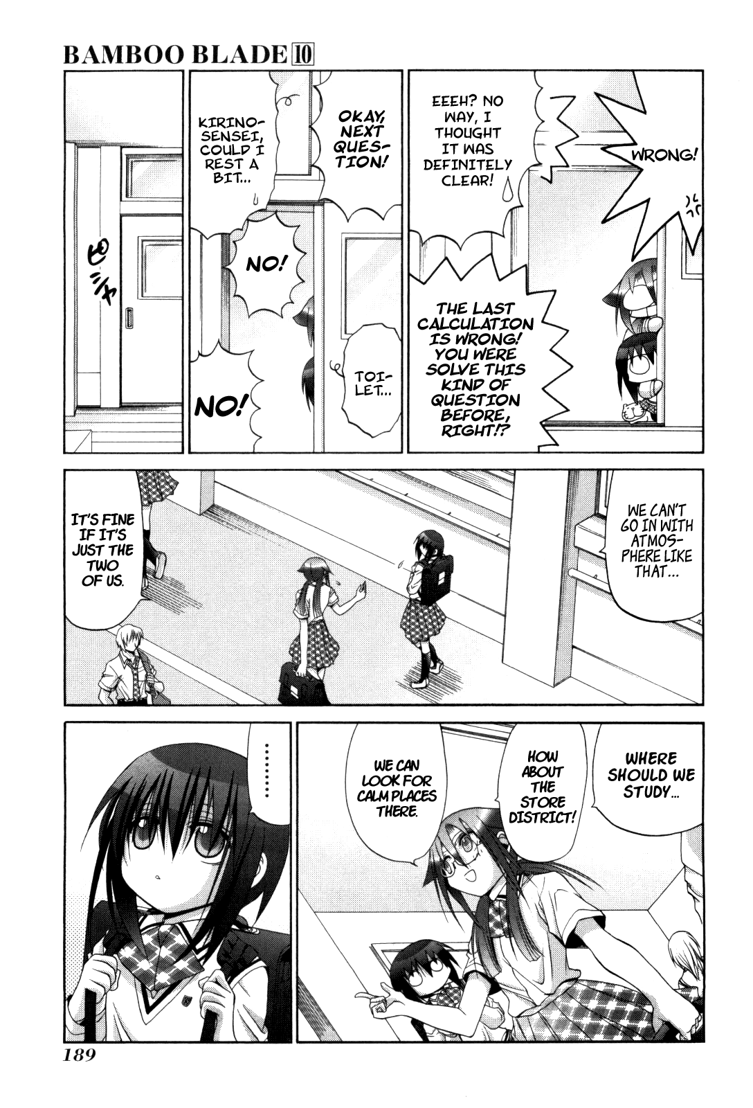 Bamboo Blade Chapter 85.1 page 11 - Chapter 85.1: Special: Azuma and Study for Test Haven