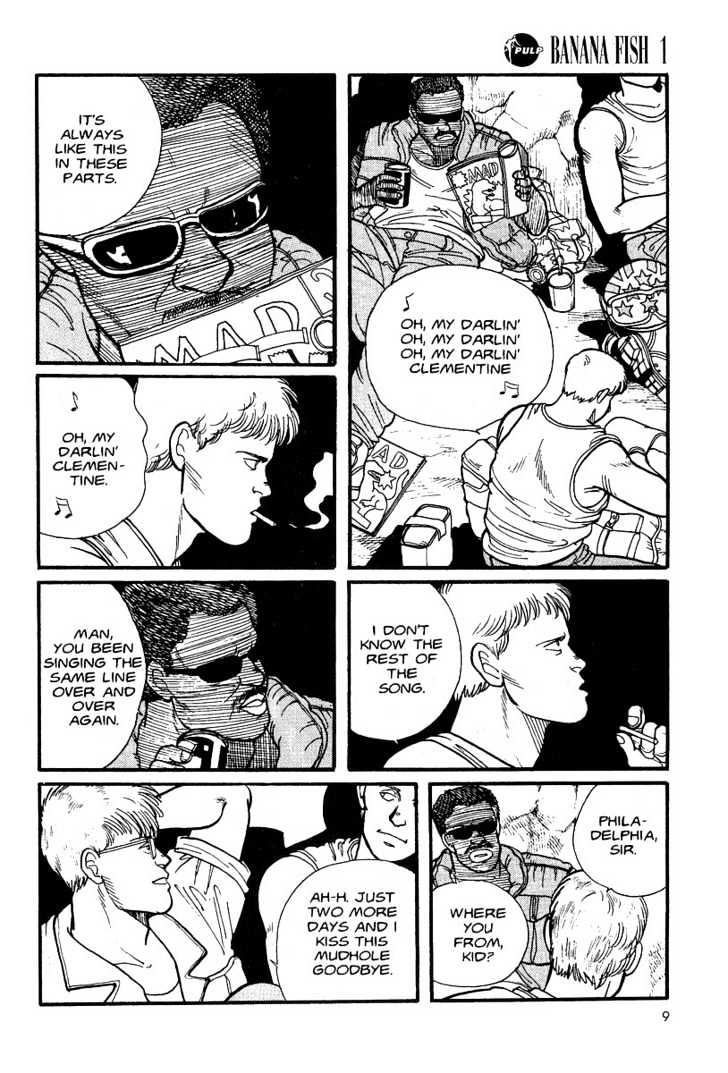 Banana Fish Chapter 1.1 page 8 - Vol.01 Chapter 1