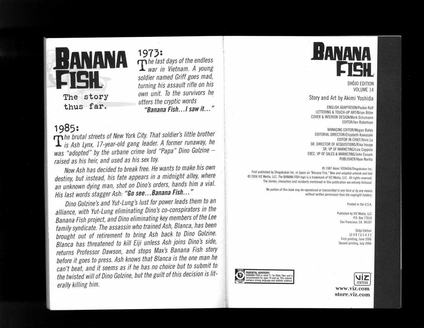 Banana Fish Chapter 14.1 page 4 - Vol.14 Chapter 1