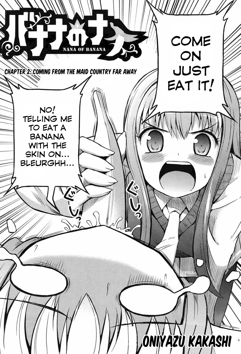 Banana no Nana Chapter 2 page 2 - Chapter 2: Coming from the maid country far away