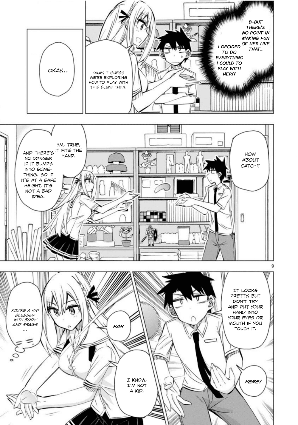 Bandai Kaname wa Asobitai Chapter 10 page 10 - Chapter 10: The slime suspension bridge that joins the two