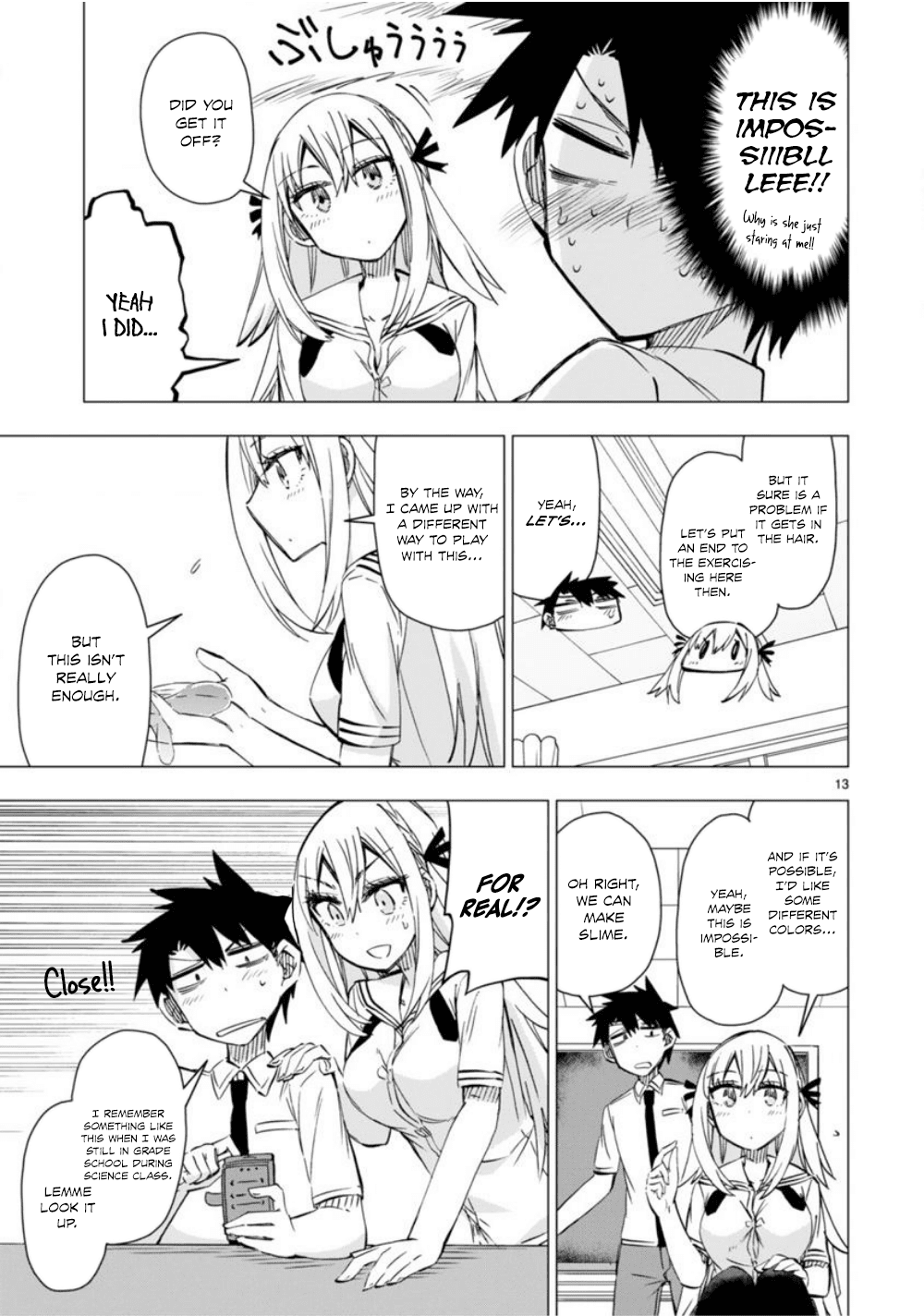 Bandai Kaname wa Asobitai Chapter 10 page 14 - Chapter 10: The slime suspension bridge that joins the two