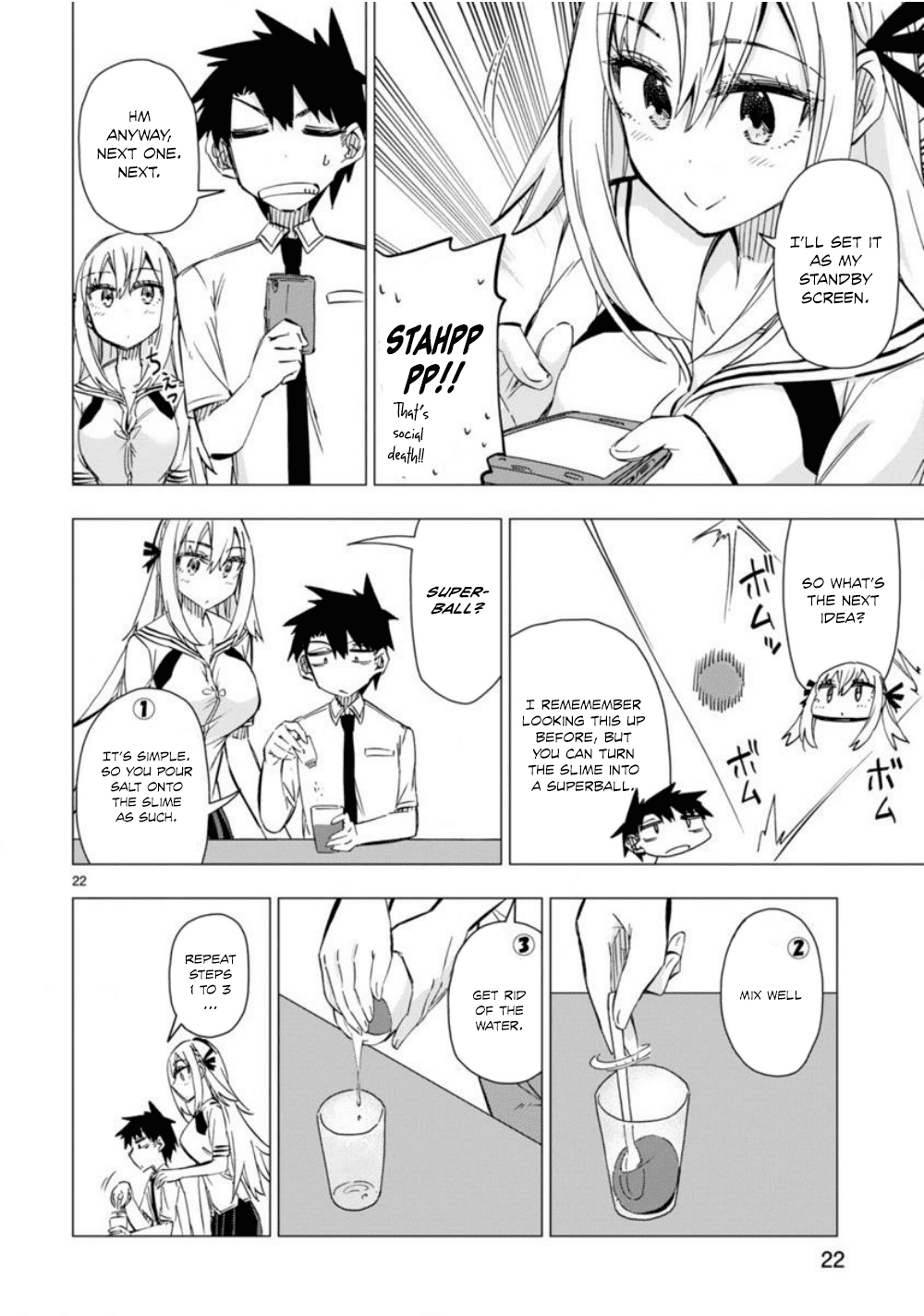 Bandai Kaname wa Asobitai Chapter 10 page 23 - Chapter 10: The slime suspension bridge that joins the two
