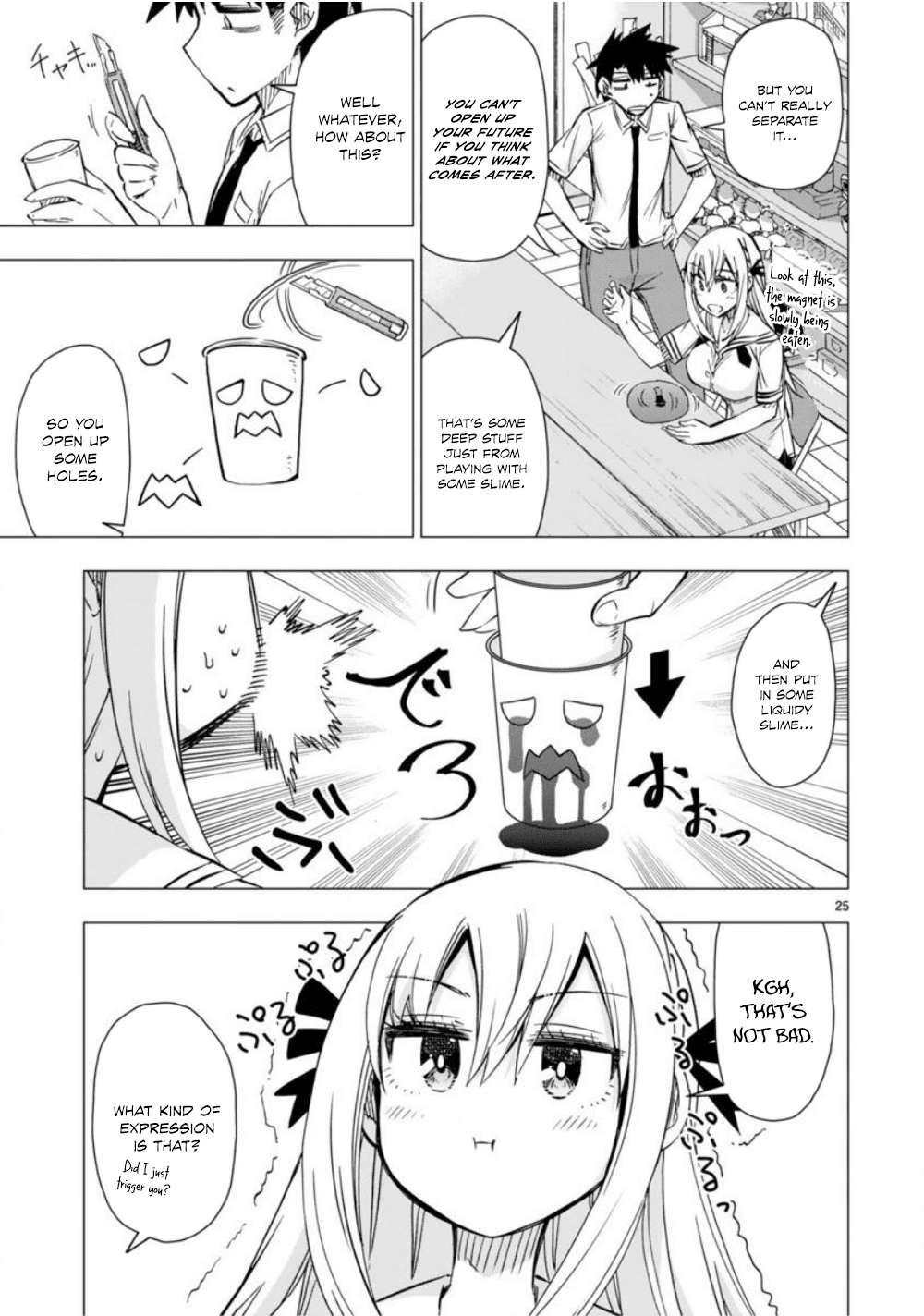Bandai Kaname wa Asobitai Chapter 10 page 26 - Chapter 10: The slime suspension bridge that joins the two