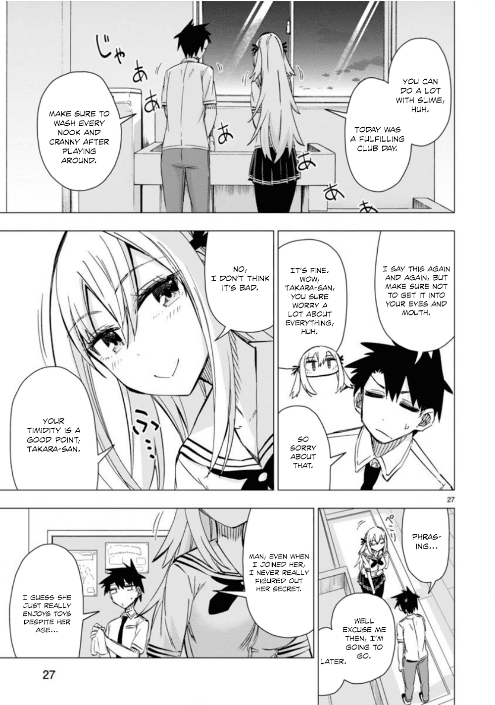 Bandai Kaname wa Asobitai Chapter 10 page 28 - Chapter 10: The slime suspension bridge that joins the two